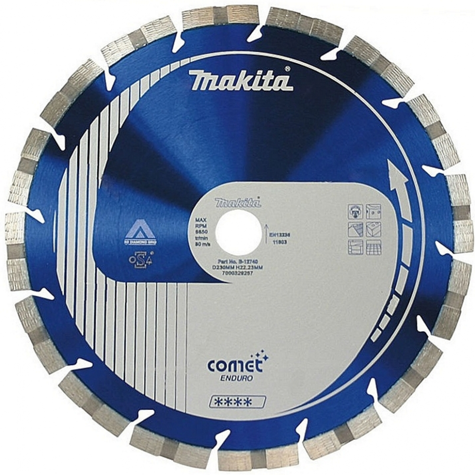 Алмазный диск Cosmos Comet Enduro 180х22,2 3DDG, Cooling holes Makita B-27171
