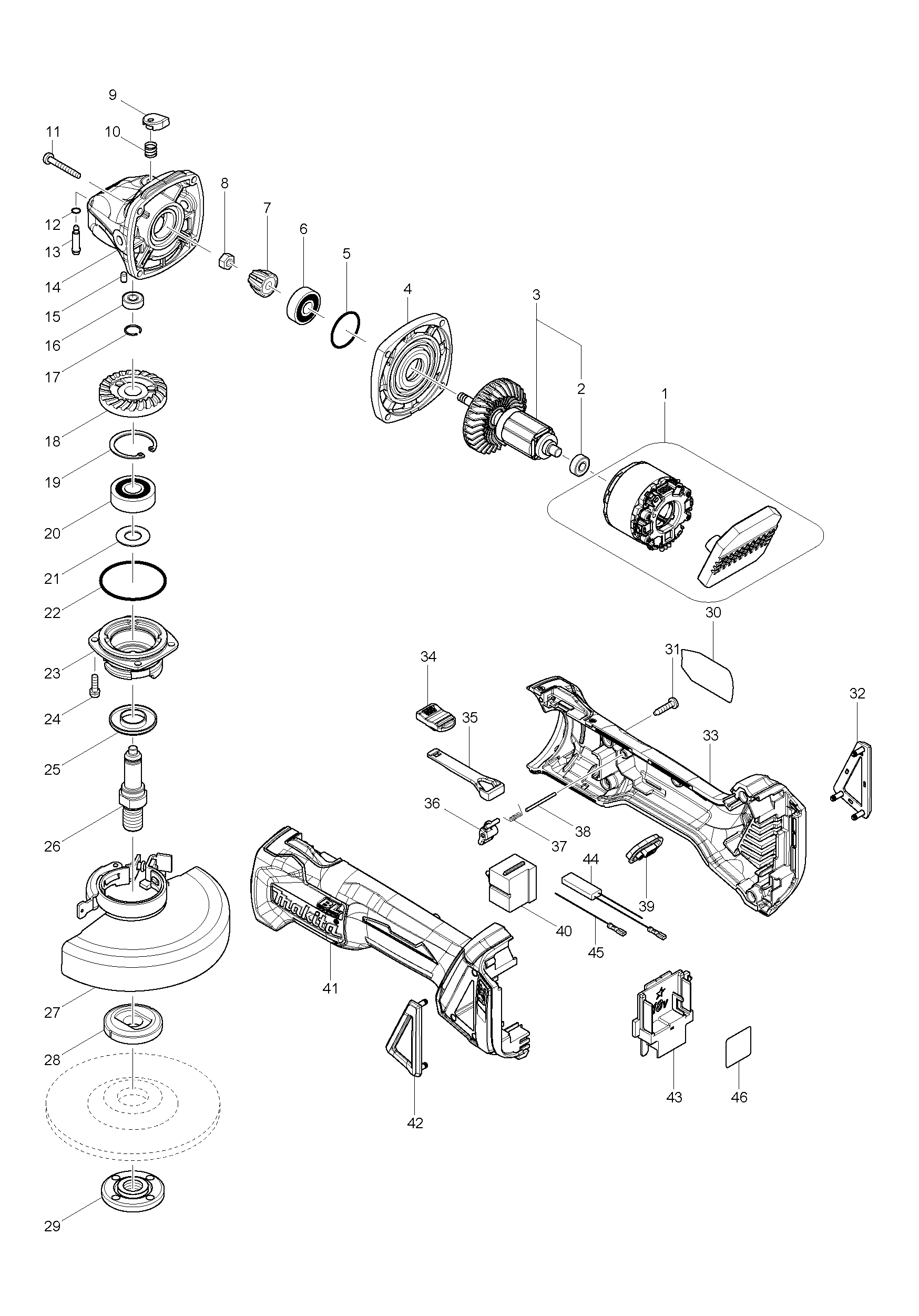 Схема макита 9558hn