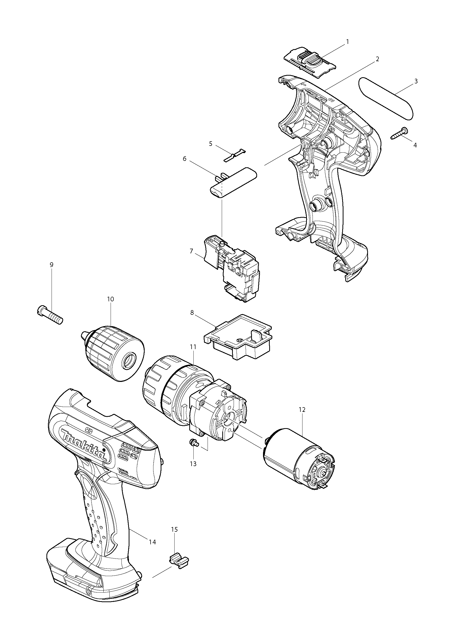 Dhp482 makita схема