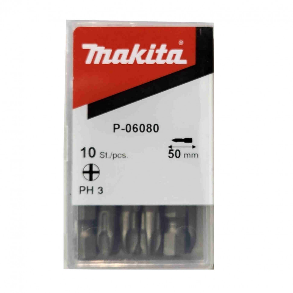 Насадка Standard PH3, 50 мм, C-form, 10 шт. Makita P-06080
