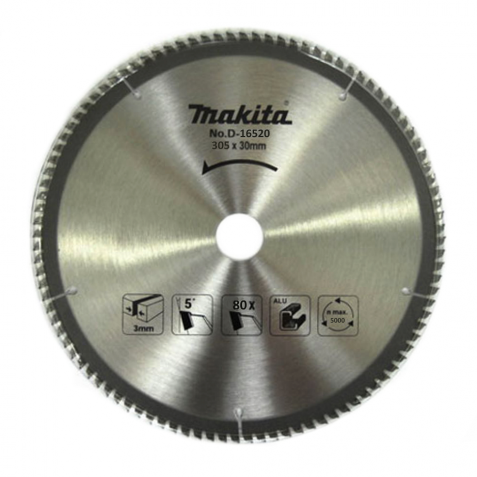 Пильный диск для алюминия 305x30x2.2x80T Makita D-16520